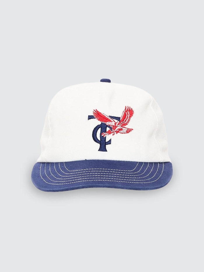 Double Down 5 Panel Cap - Heritage White - Guardian Navy