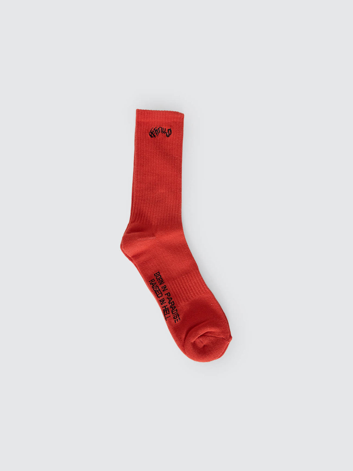 Staggered 3 Pack Sock - Poinciana - White - Black One Size