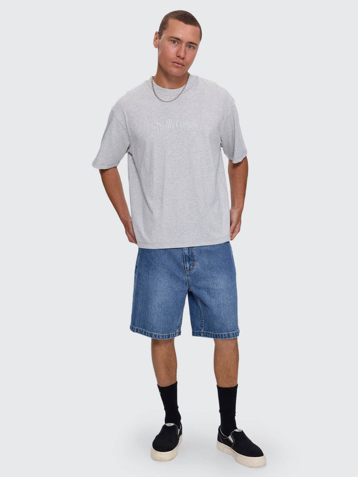 Primitive Thrills Box Crop Tee - Snow Marle XS