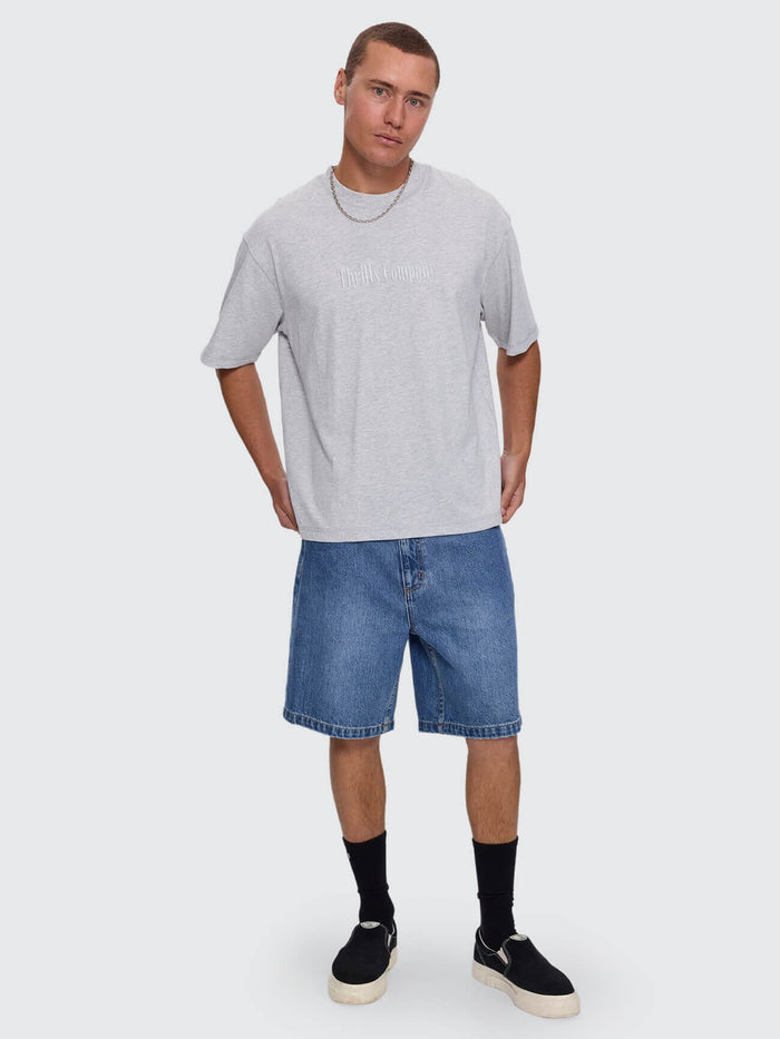 Primitive Thrills Box Crop Tee - Snow Marle XS