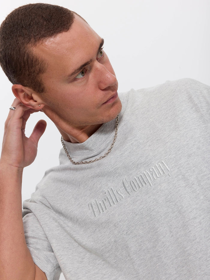 Primitive Thrills Box Crop Tee - Snow Marle XS