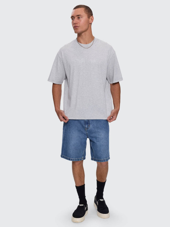 Primitive Thrills Box Crop Tee - Snow Marle XS