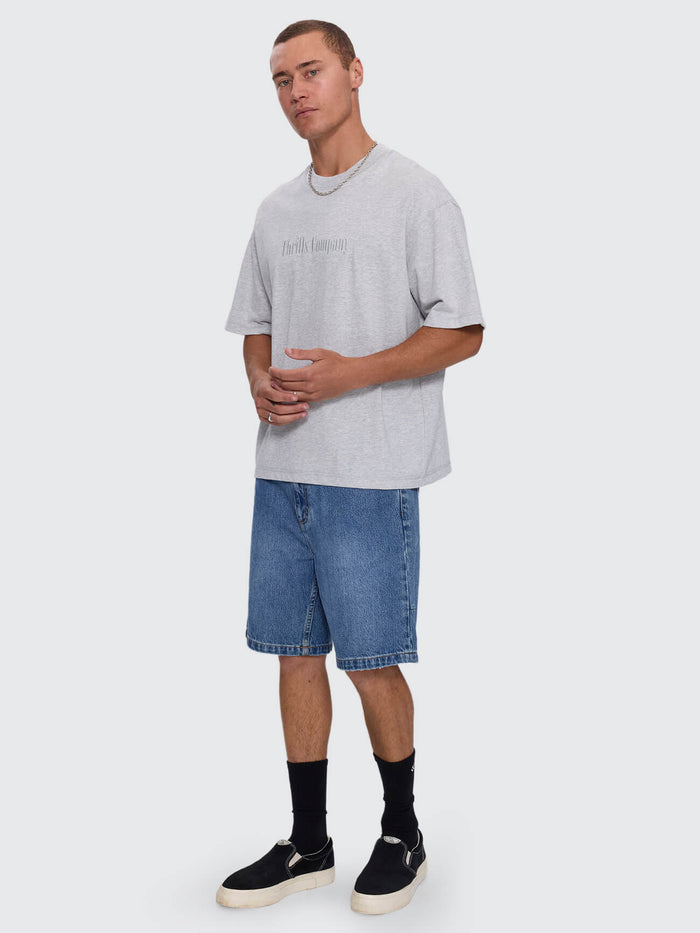 Primitive Thrills Box Crop Tee - Snow Marle XS