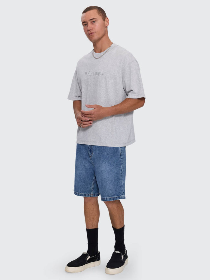 Primitive Thrills Box Crop Tee - Snow Marle XS