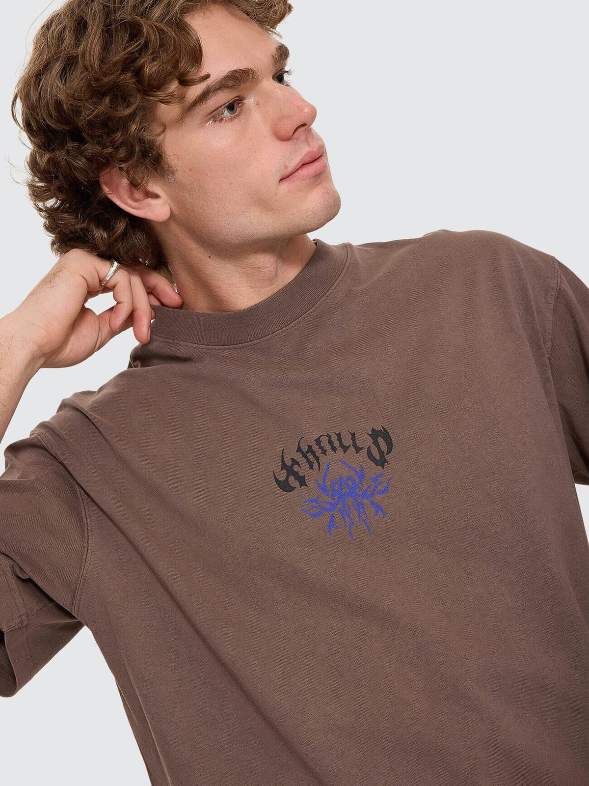 Staggered Box Crop Tee - Falcon XS