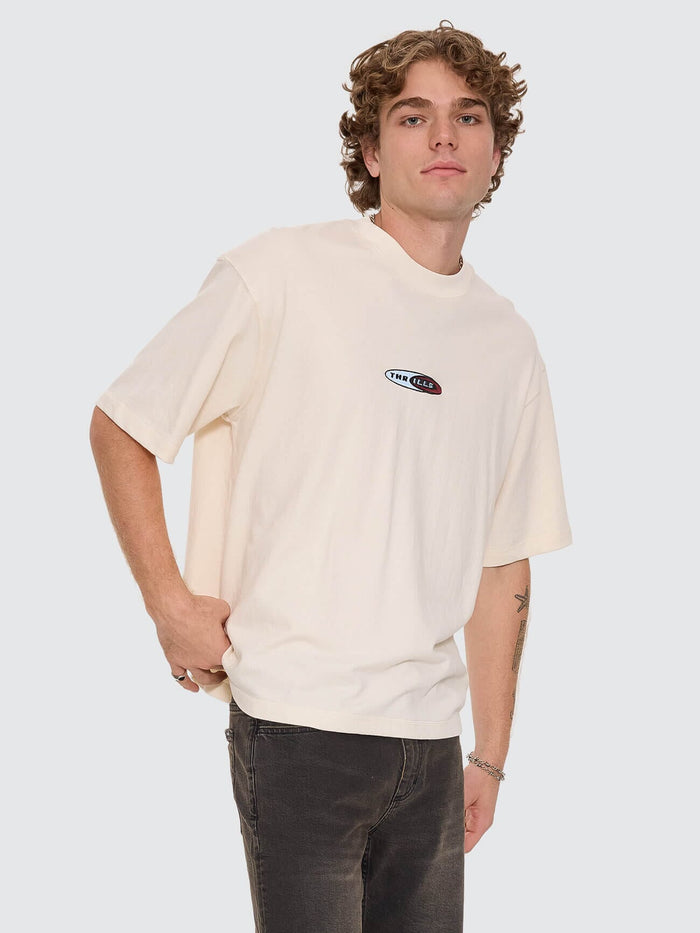 Mad Dogs Embro Box Crop Tee - Unbleached XS