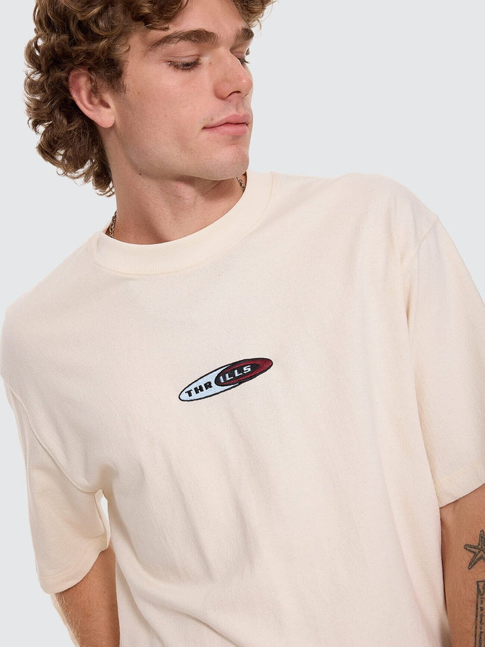 Mad Dogs Embro Box Crop Tee - Unbleached XS