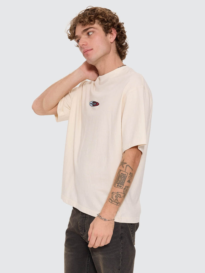 Mad Dogs Embro Box Crop Tee - Unbleached XS