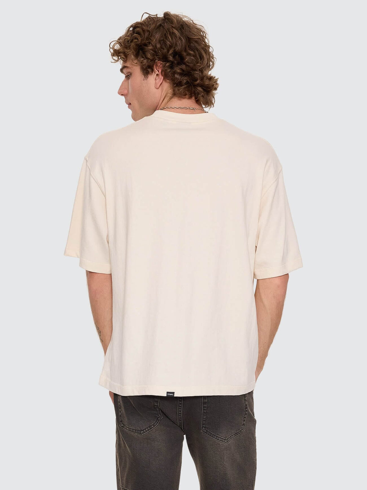 Mad Dogs Embro Box Crop Tee - Unbleached XS