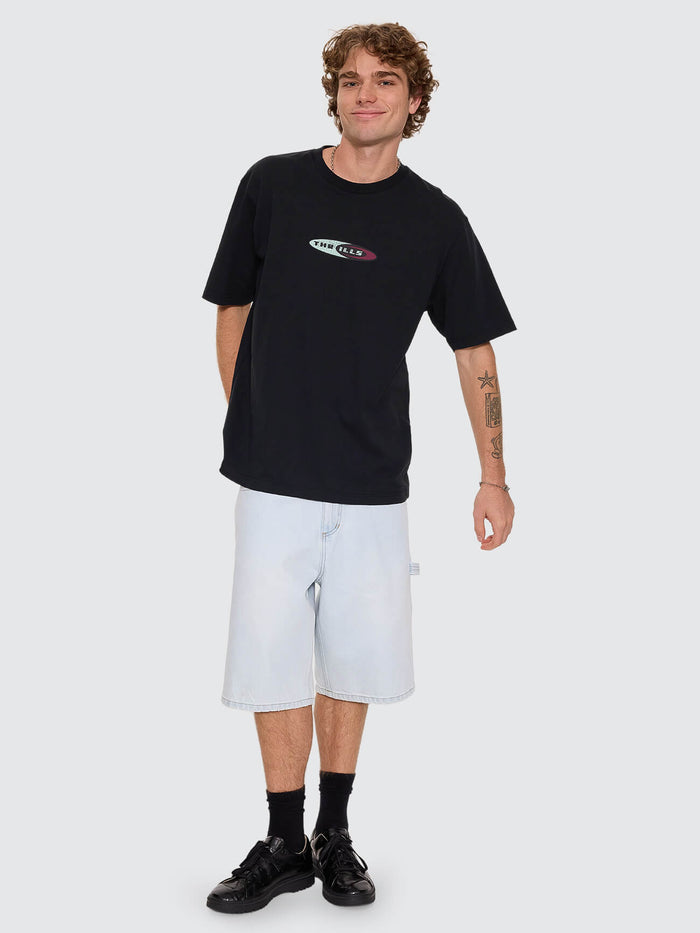Mad Dogs Oversize Fit Tee - Washed Black XS