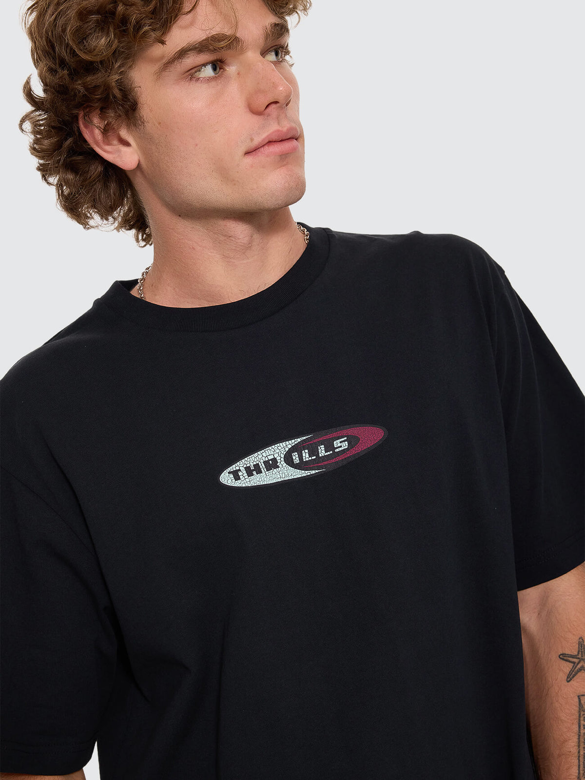 Mad Dogs Oversize Fit Tee - Washed Black XS