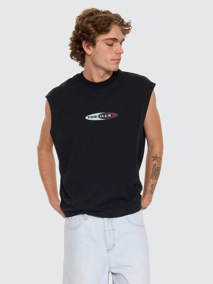 Mad Dogs Merch Fit Muscle Tee - Washed Black XS