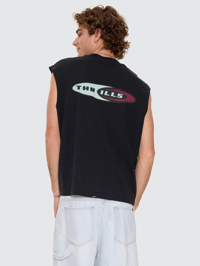 Mad Dogs Merch Fit Muscle Tee - Washed Black XS