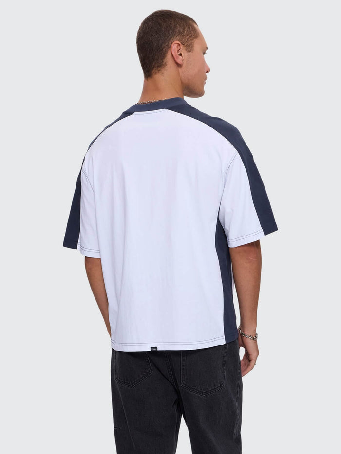 Mad Dogs Box Crop Panel Tee - White XS