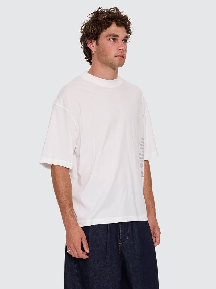 Ghost Runner Box Crop Tee - Dirty White XS
