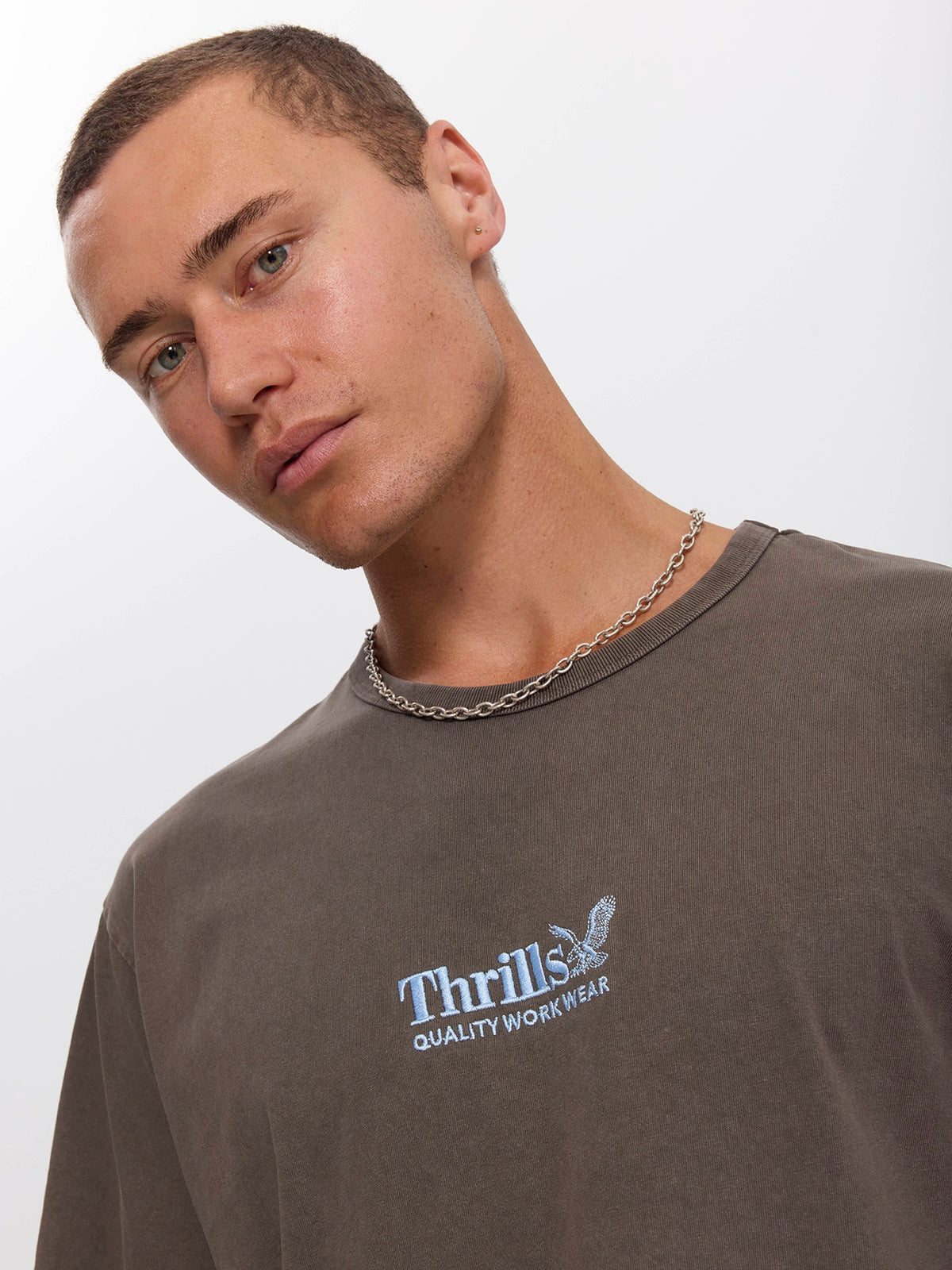 Thrills Workwear Embro Merch Fit Tee - Bungee Cord XS