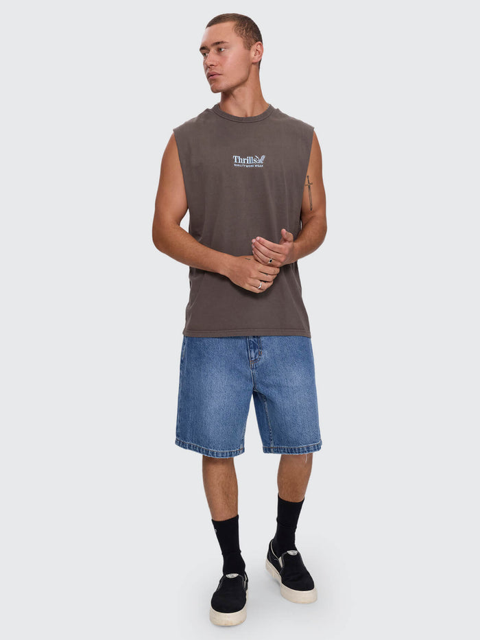 Thrills Workwear Embro Merch Fit Muscle Tee - Bungee Cord XS