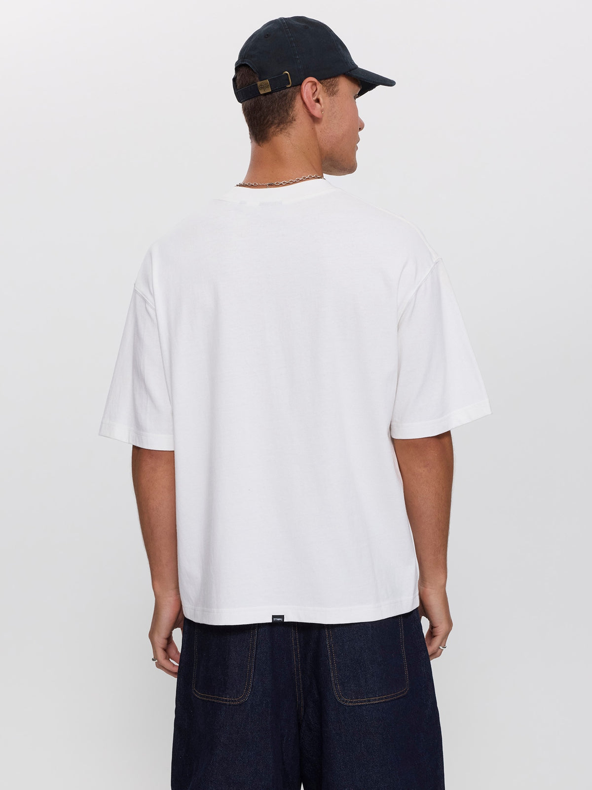 Spiraling Box Crop Tee - Dirty White XS