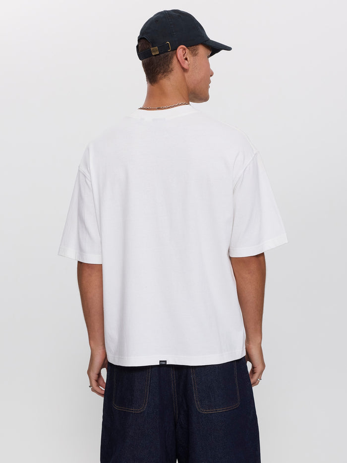 Spiraling Box Crop Tee - Dirty White XS