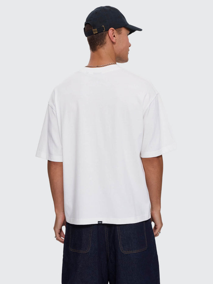 Spiraling Box Crop Tee - Dirty White XS