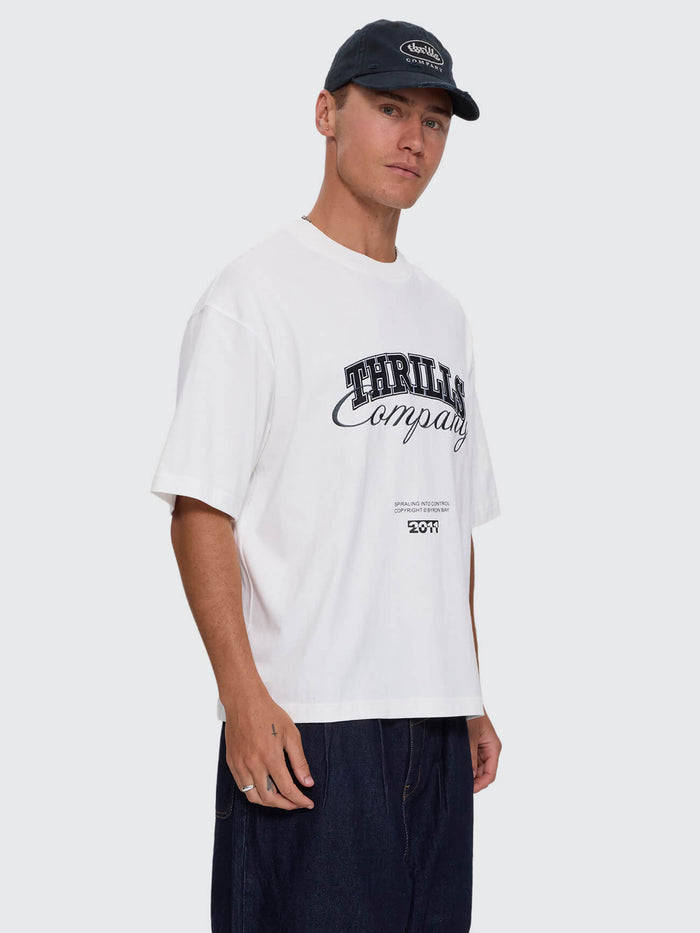 Spiraling Box Crop Tee - Dirty White XS