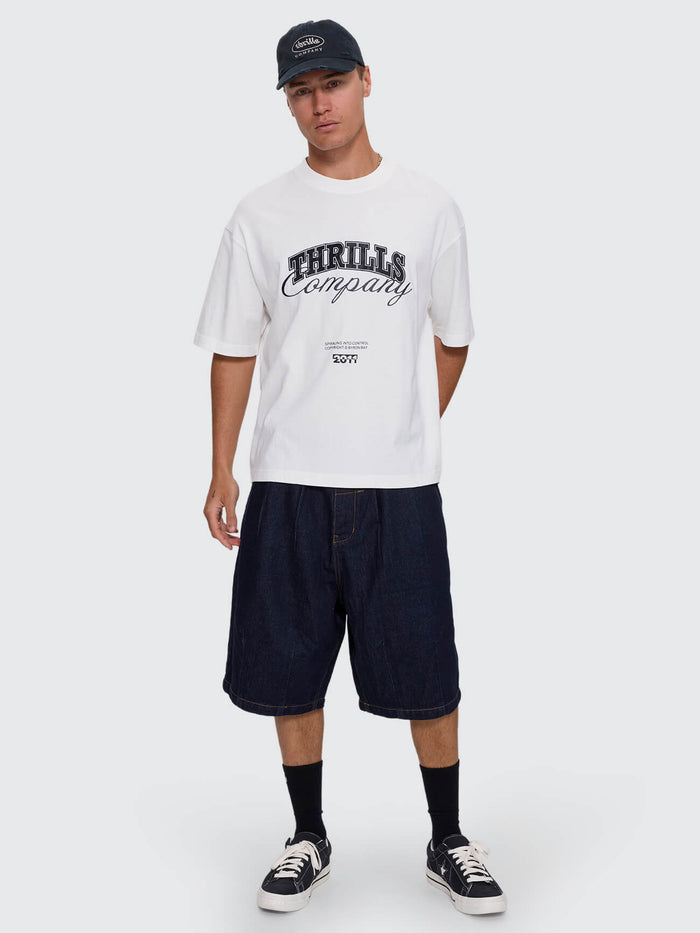 Spiraling Box Crop Tee - Dirty White XS