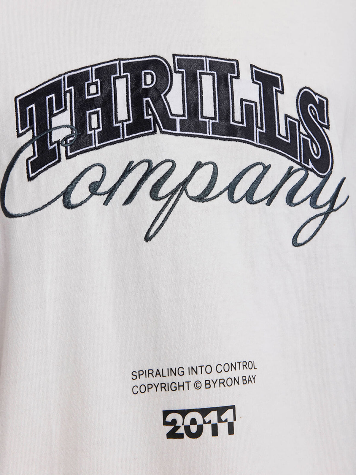 Spiraling Box Crop Tee - Dirty White XS