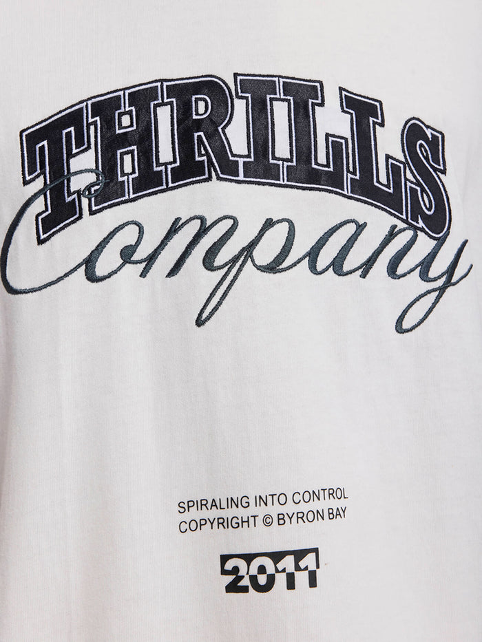 Spiraling Box Crop Tee - Dirty White XS