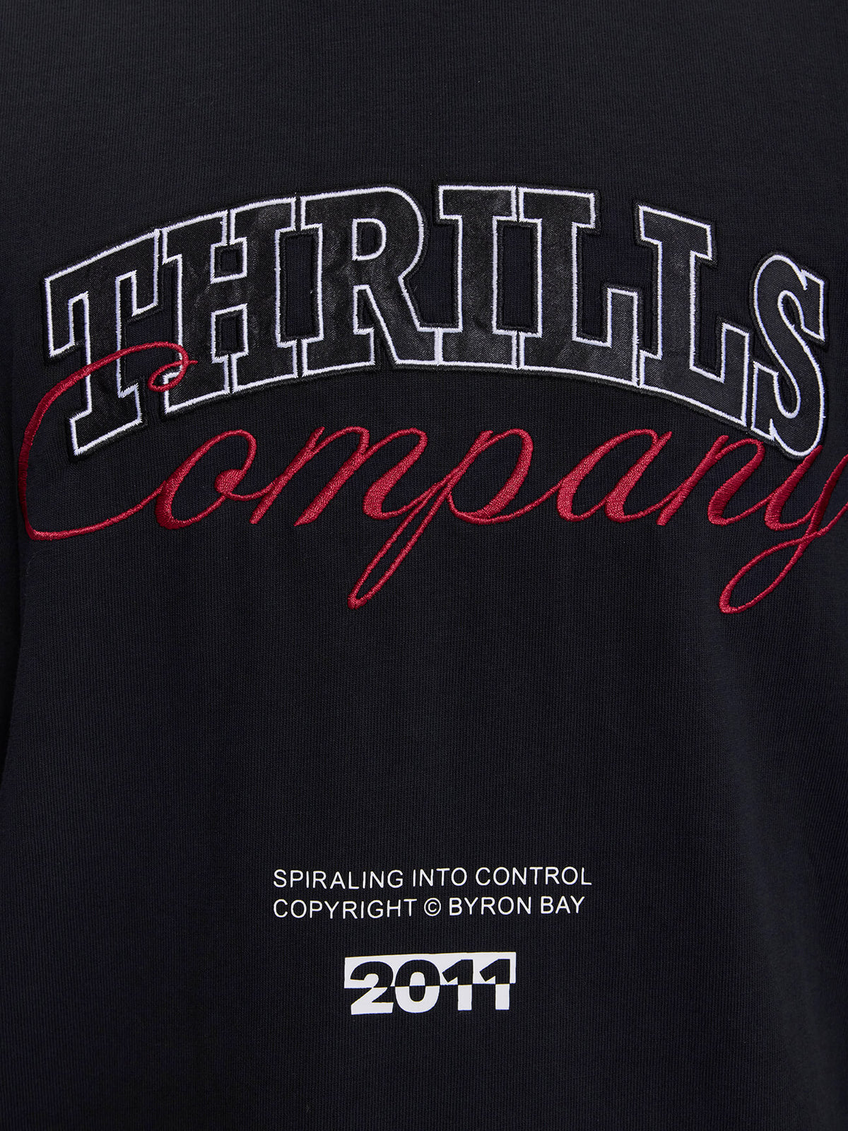 Spiraling Box Crop Tee - Washed Black XS