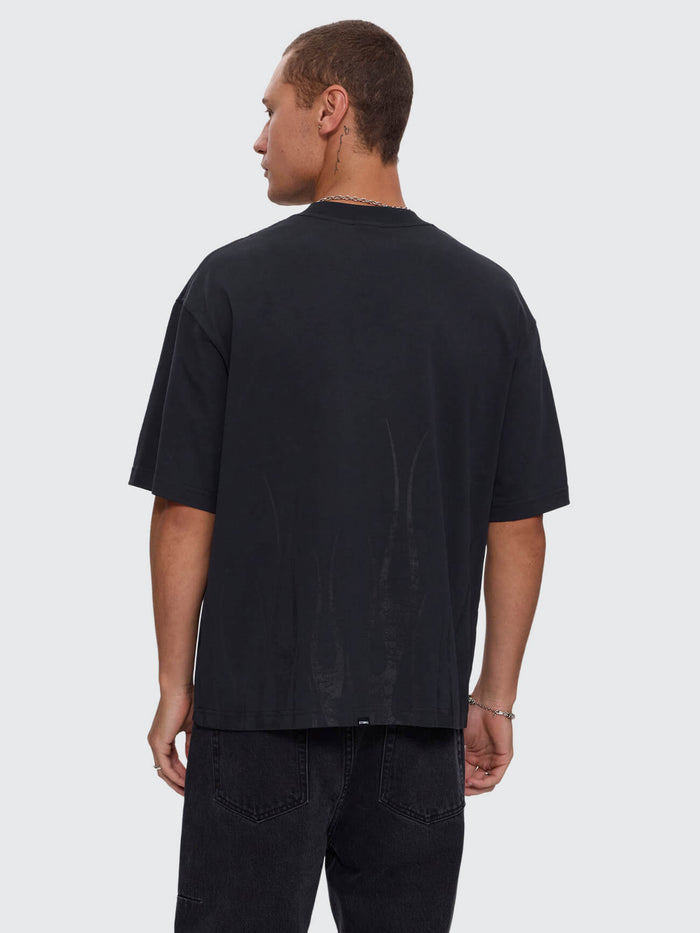 Matter of Flame Box Crop Tee - Faded Black XS