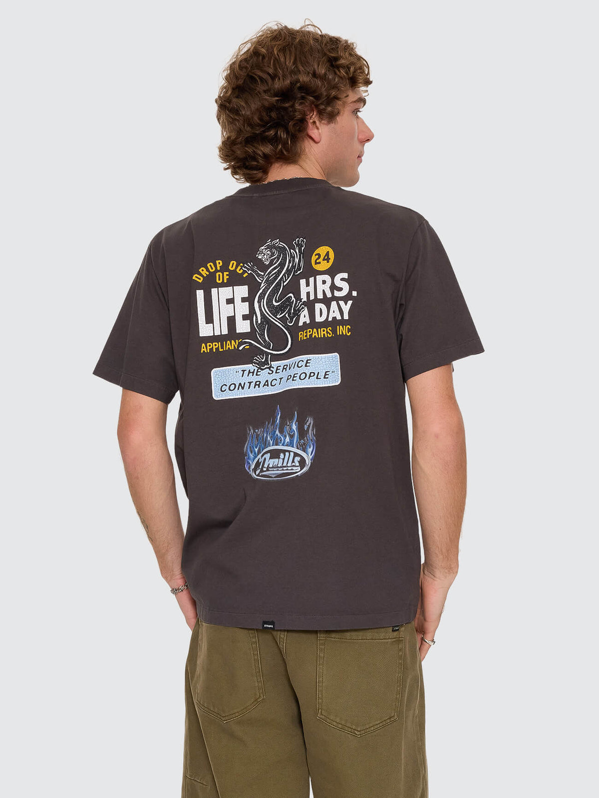 Drop Outs Merch Fit Tee - Dark Merch Black XS