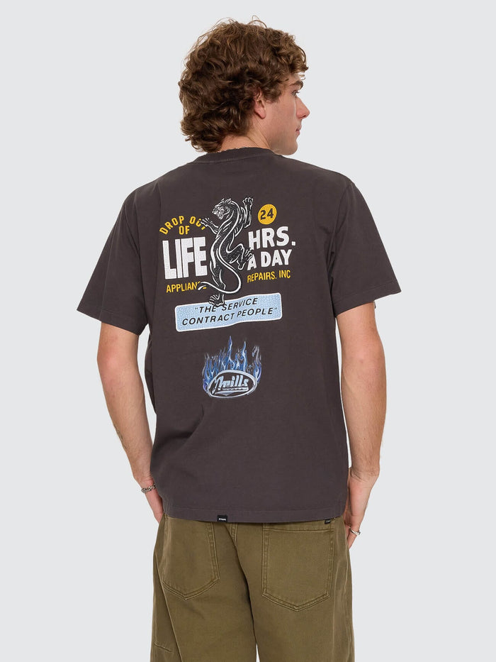 Drop Outs Merch Fit Tee - Dark Merch Black XS