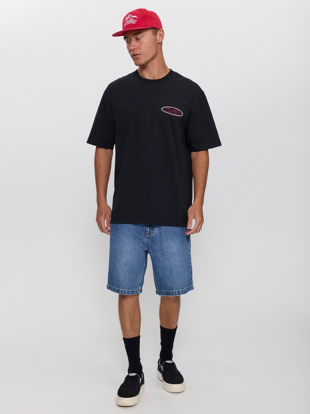 Val for the Win Oversize Fit Tee - Faded Black XS