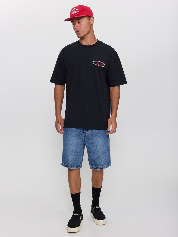 Val for the Win Oversize Fit Tee - Faded Black XS