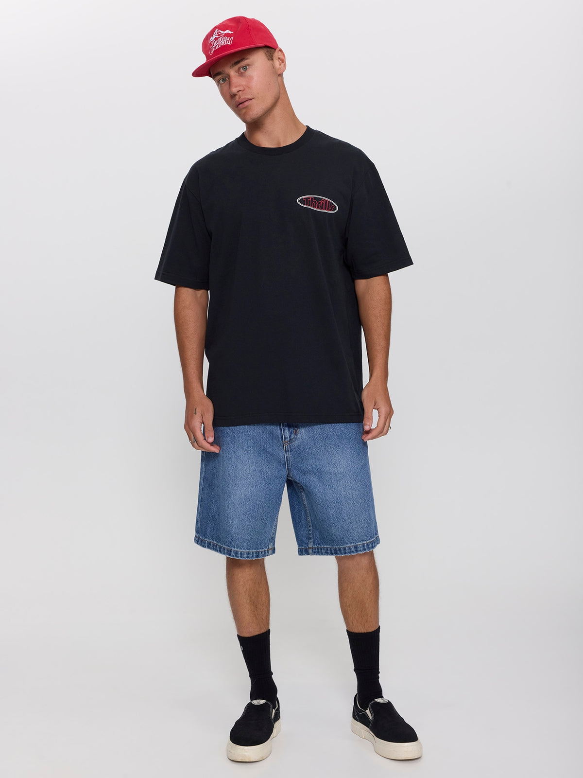 Val for the Win Oversize Fit Tee - Faded Black XS