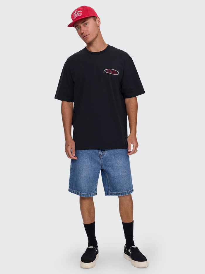 Val for the Win Oversize Fit Tee - Faded Black XS