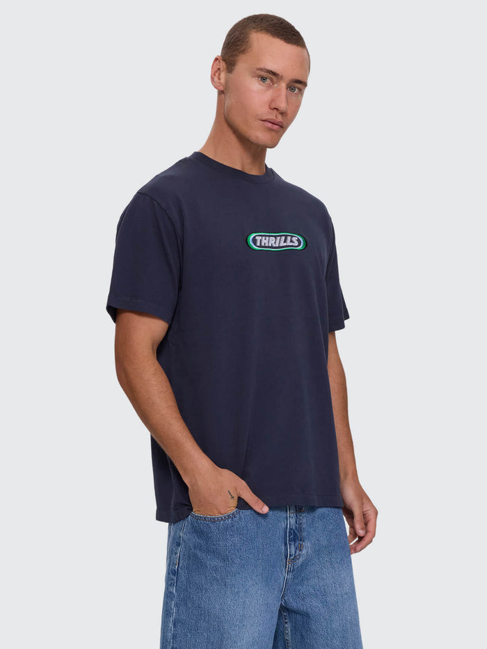 Built to Win Embro Merch Fit Tee - Indigo Marble XS