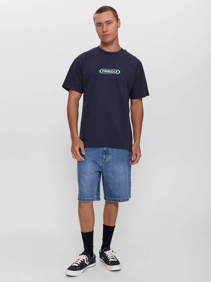 Built to Win Embro Merch Fit Tee - Indigo Marble XS