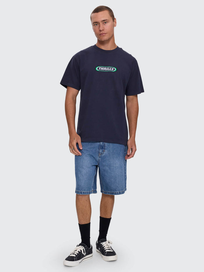 Built to Win Embro Merch Fit Tee - Indigo Marble XS