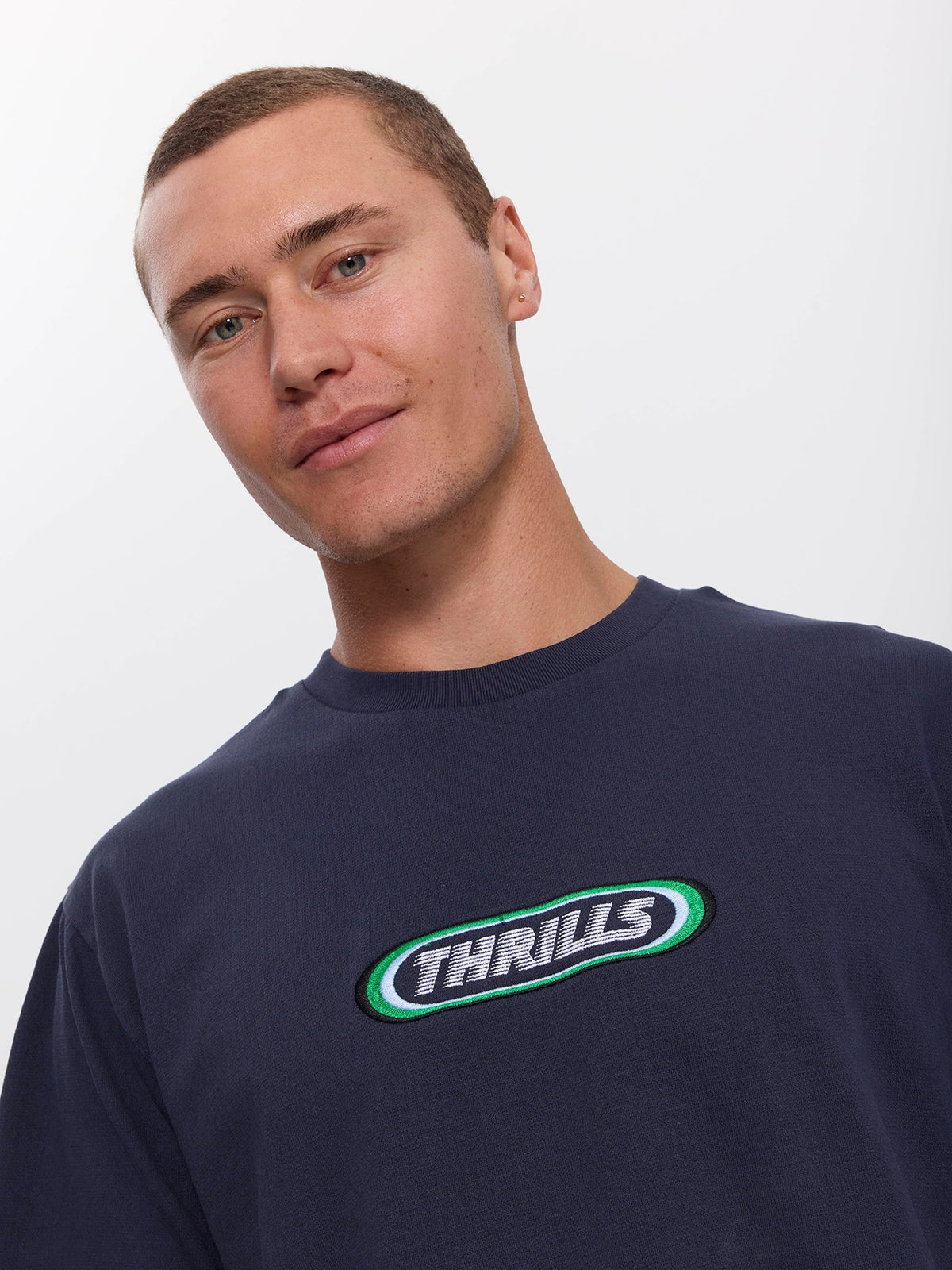 Built to Win Embro Merch Fit Tee - Indigo Marble XS