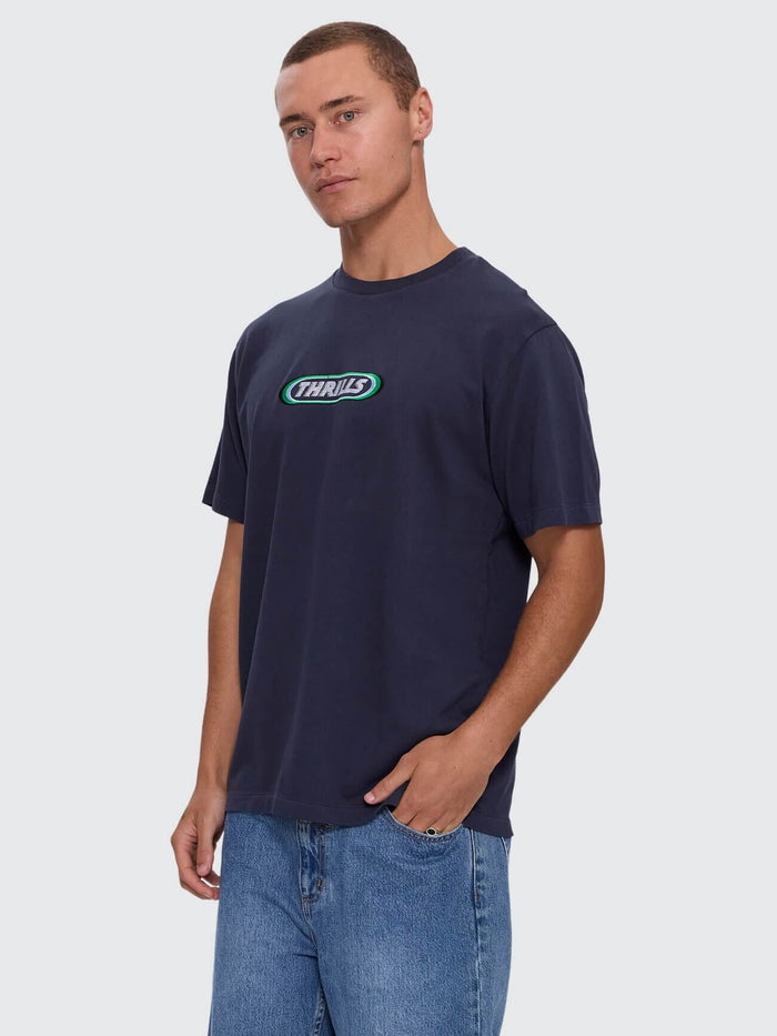 Built to Win Embro Merch Fit Tee - Indigo Marble XS