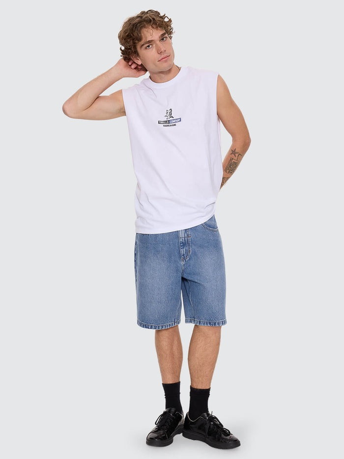Val for the Win Merch Fit Muscle Tee - White XS