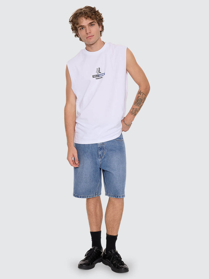 Val for the Win Merch Fit Muscle Tee - White XS