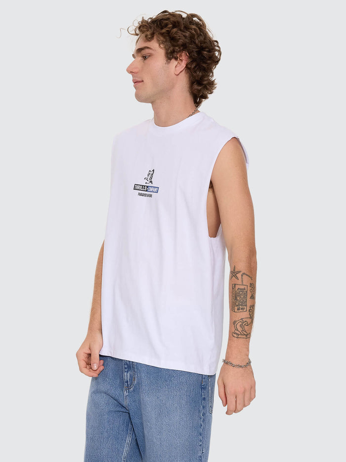 Val for the Win Merch Fit Muscle Tee - White XS
