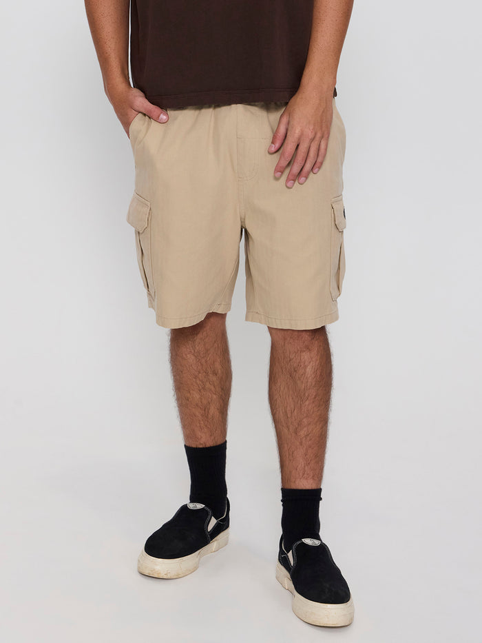 Bueno Elastic Cargo Short - Stone 26
