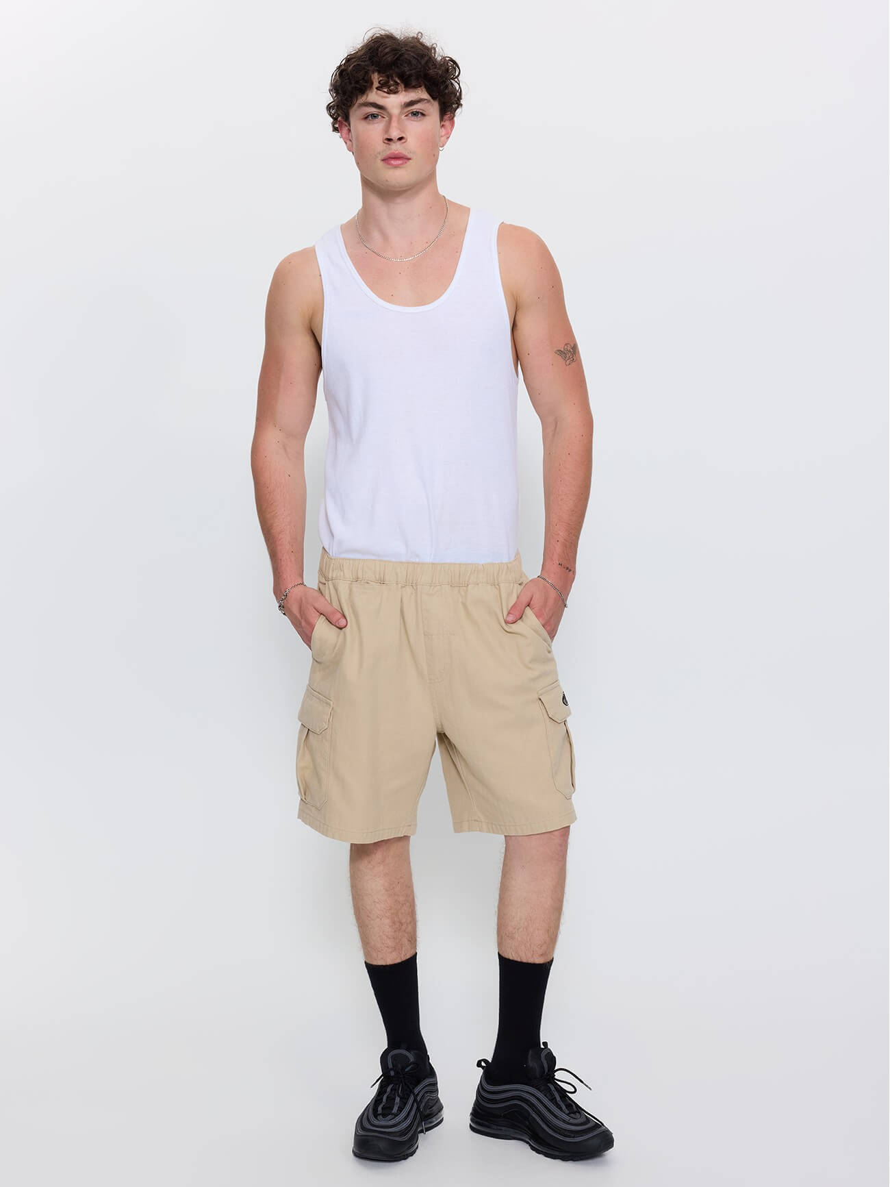 Bueno Elastic Cargo Short - Stone 26