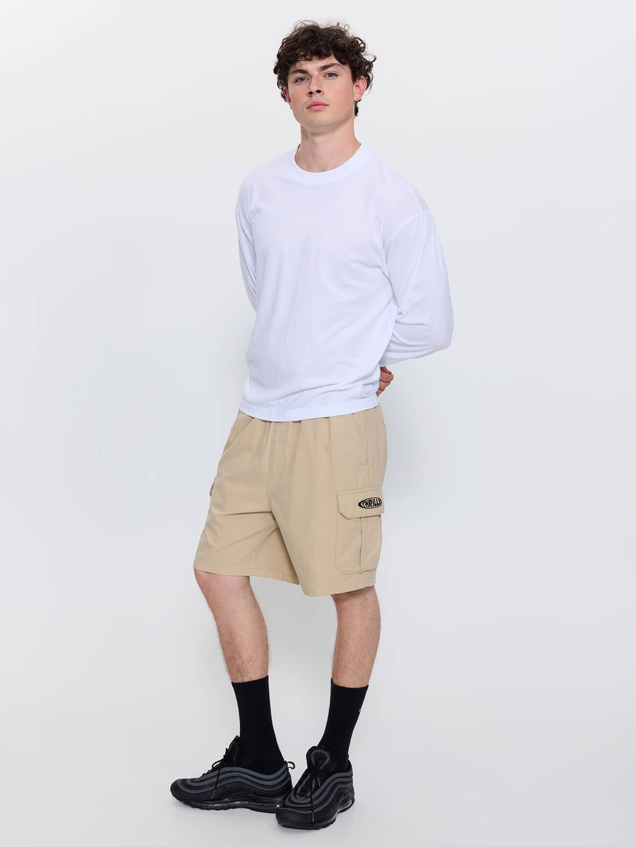 Bueno Elastic Cargo Short - Stone 26
