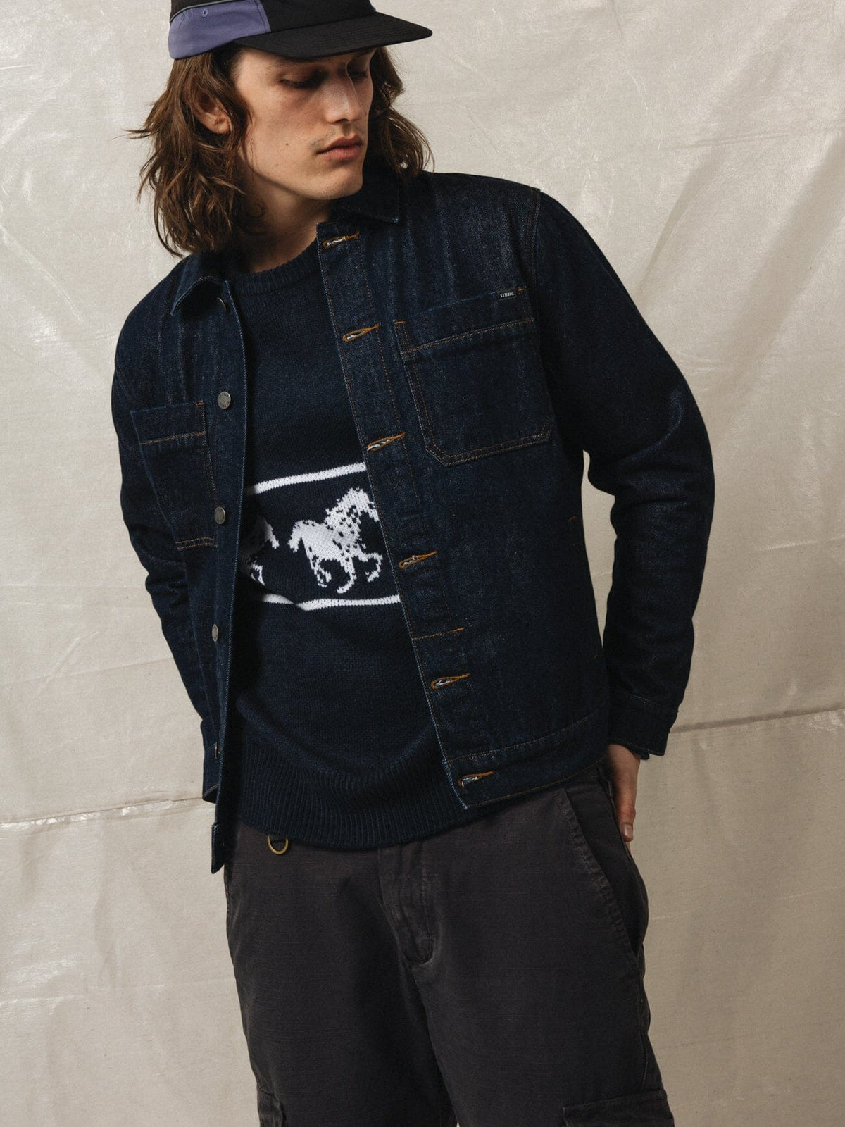 Canyon Oversized Denim Jacket - Raw Indigo | Thrills Co. | Thrills Co