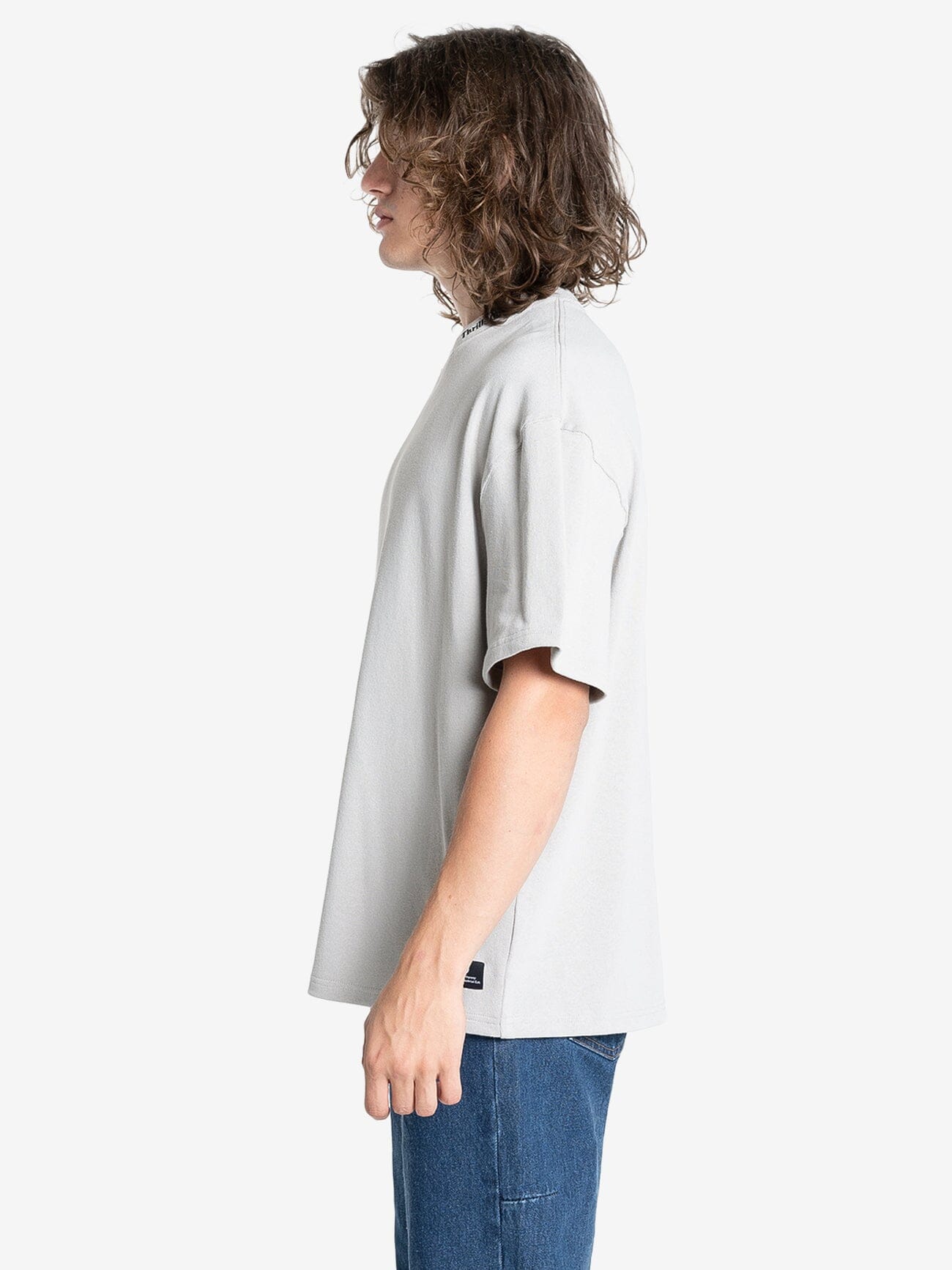 Cortex Box Fit Oversize Tee - Oyster Grey XS