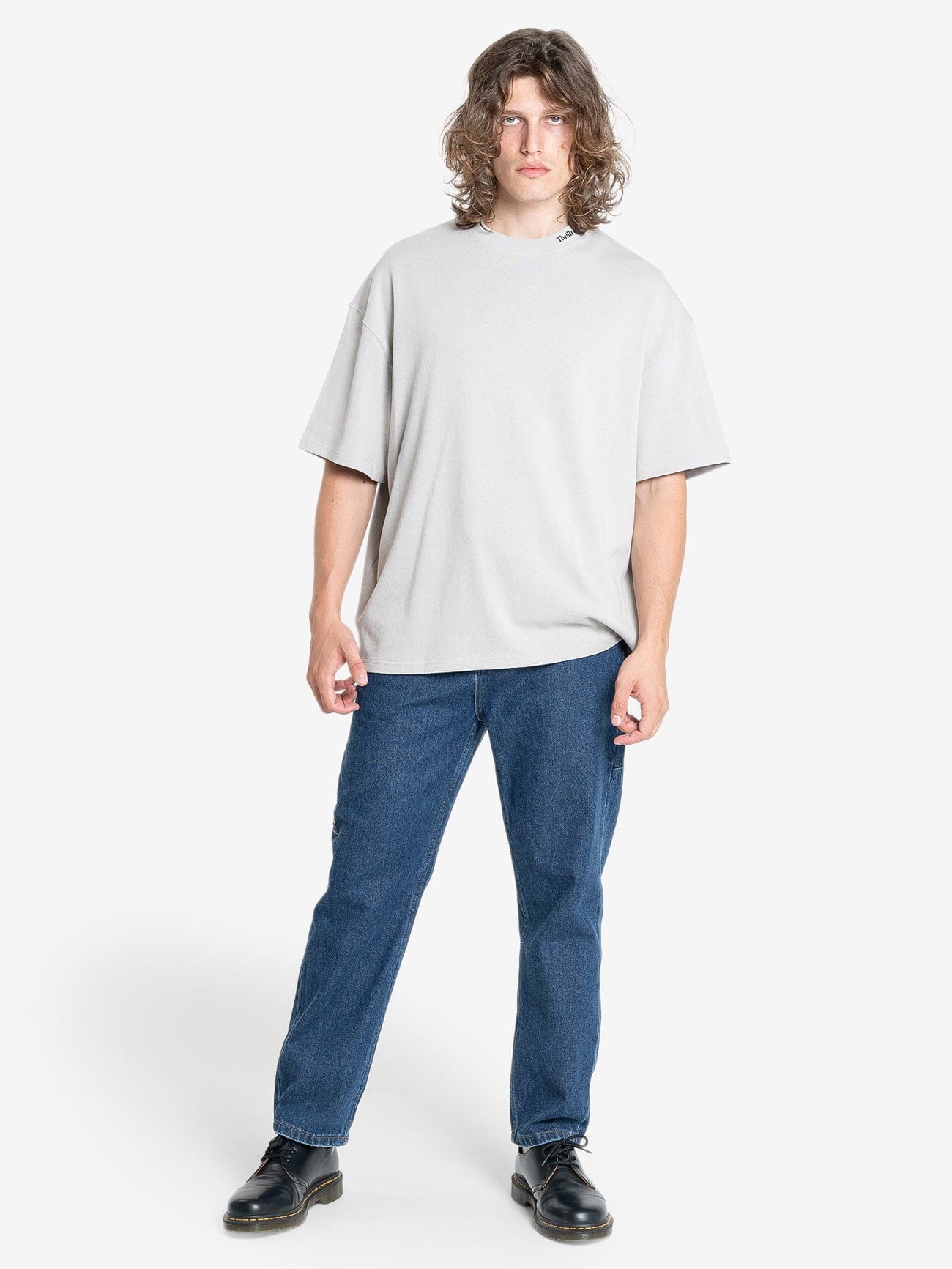Cortex Box Fit Oversize Tee - Oyster Grey XS